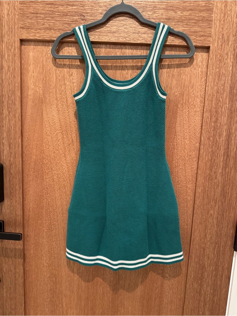 Alo Tennis Club Sweater Knit Dress - Emerald Isle S Small - Picture 3 of 7